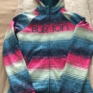 Burton fleece zip up hoodie